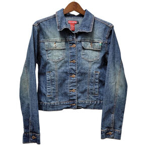 South Pole Women's Denim Jacket Vintage Size Large Juniors Excellent Condition